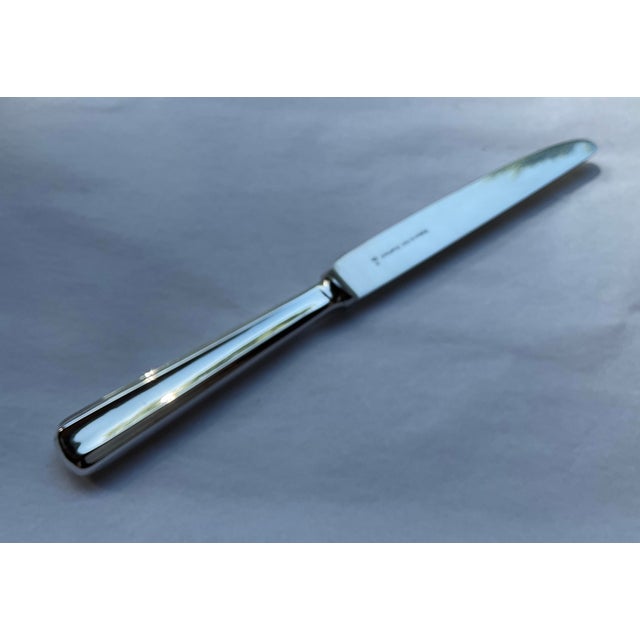 1960s A Cased Set of 12 Silver Dinner Knife, Leighton by Walker & Hall For Sale - Image 14 of 17