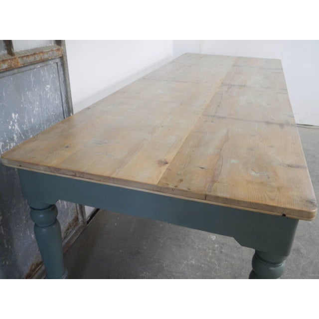 Painted Fir Table, 1950s For Sale - Image 9 of 12