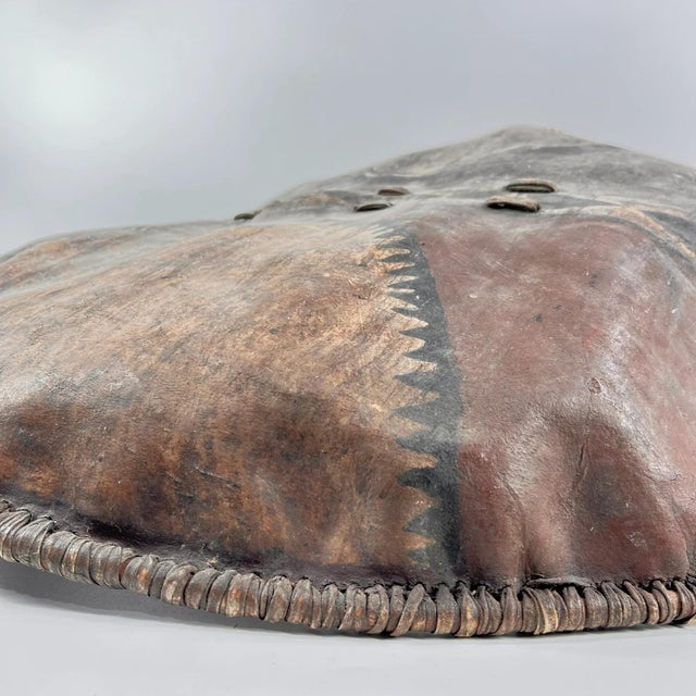 Early 20th Century Old Maasai Woven Shield Kenya MATTER COLLECTION For Sale - Image 11 of 12