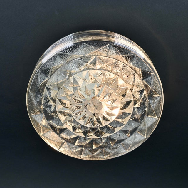 1970s Italian Modernist Flush Mount, 1970s For Sale - Image 5 of 9