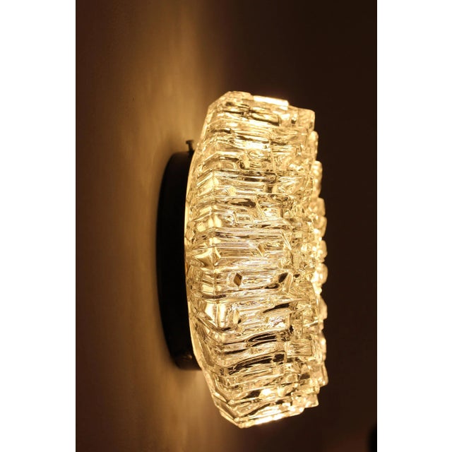 Glass Rostrate Glass Wall Lamp, Italy, 1970s For Sale - Image 7 of 11