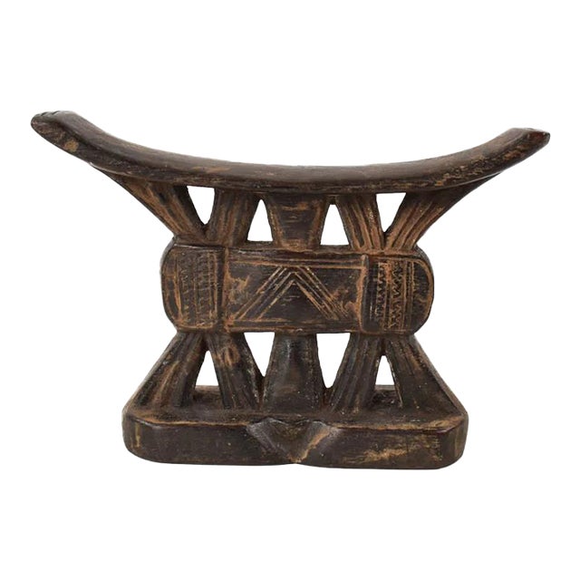 Early 20th Century Shona Wood Headrest For Sale
