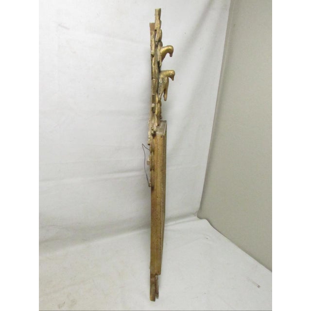 18th Century French Giltwood Marriage Mirror For Sale - Image 15 of 17
