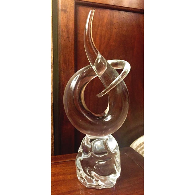 Mid Century Formia Murano Love Knot Italian Glass Sculpture Chairish