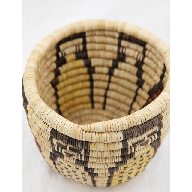 C. 1970s Hopi Attributed Corn Maiden Godess Basket For Sale - Image 4 of 6