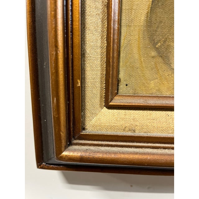 Textile Vintage Red Skelton Clown Portrait Painting Print, Canvas on Wood, 1972 For Sale - Image 7 of 12