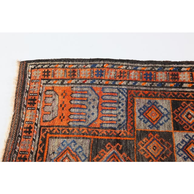 1930s Vintage Double Knotted Wool Prayer Rug For Sale - Image 9 of 11