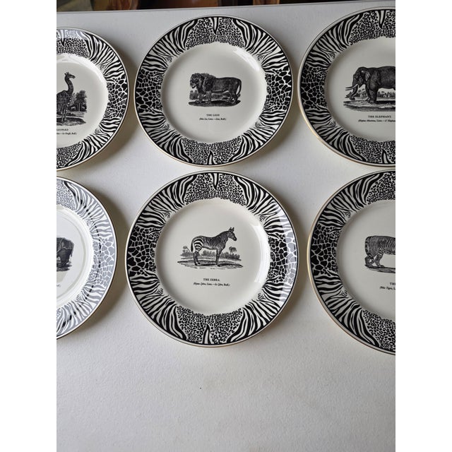 Bewicks Beastes Prinknash Abbey Pottery Plates Six For Sale - Image 4 of 8