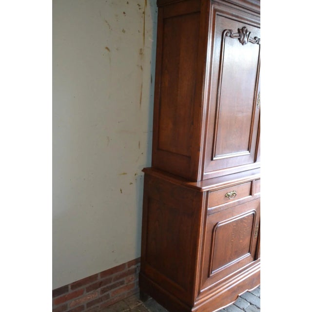 Antique Louis Philippe Oak Buffet Cabinet For Sale - Image 4 of 7