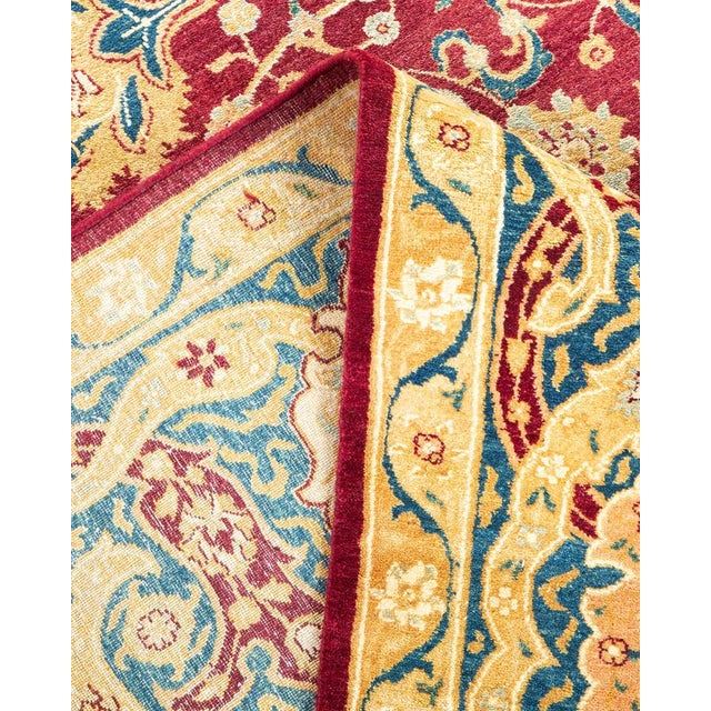 Mogul Collection Hand-Knotted Area Rug - Red 8' 1" x 10' 0" For Sale In New York - Image 6 of 9