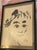 MId century ink on paper portrait signed, Pandra. 1962. Charming, vivid portrait of child. Image size is 14” Hx 11.5” W