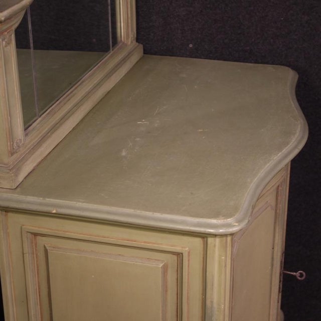 20th Century Italian Lacquered Sideboard with Mirror, 1950s For Sale - Image 6 of 14