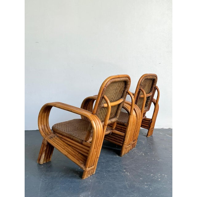 Vintage Bent Rattan Lounge Chairs - A Pair For Sale - Image 18 of 18