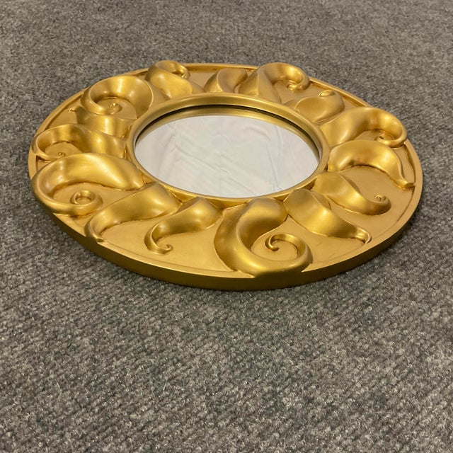 1980s Post Modern Hollywood Regency Sun Accent Wall Mirror. For Sale - Image 11 of 11