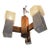 Vintage 70s Space Age Brutalist "Ice Cube" Pendant Light Chandelier For Sale