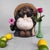 Large Tanuki figure in Shigaraki earthenware, 1970s–1980s, Shōwa period, Japan. This characterful Tanuki figure is made...