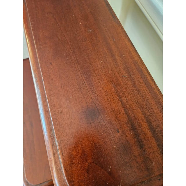 Late 20th Century Edwardian Style Library Steps For Sale - Image 4 of 11