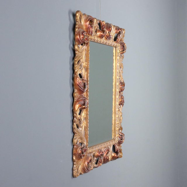 Baroque Style Mirror in Giltwood Frame For Sale - Image 3 of 9