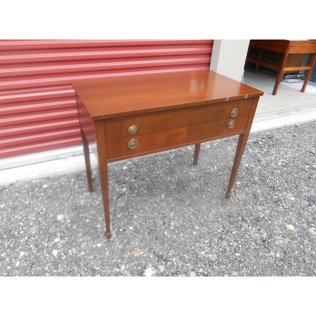 Vintage John Stuart Sheraton Style Mahogany Writing Desk / Vanity