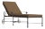 Brown Jordan Venetian Adjustable Chaise With Wheels, Textured Pewter frame with Fusion Moccasian fabric For Sale