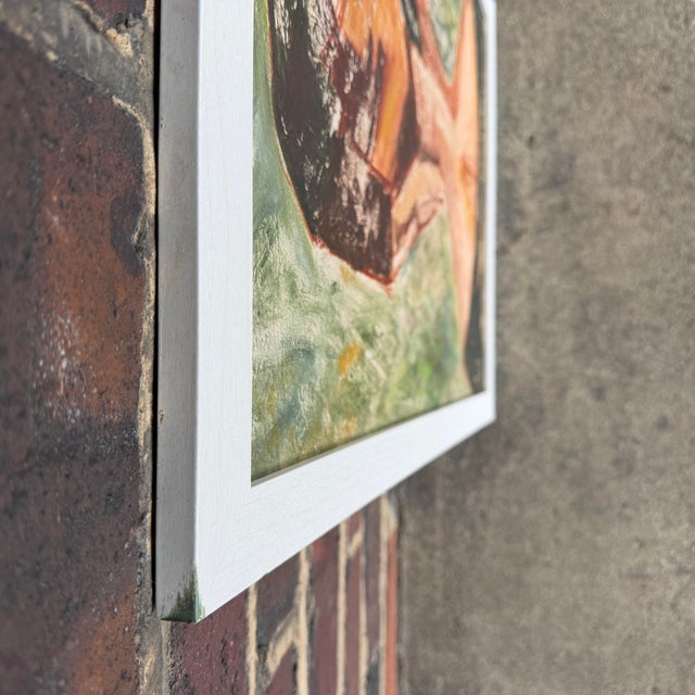 Unsigned Abstract Oil Painting of a Woman From Behind For Sale - Image 10 of 12