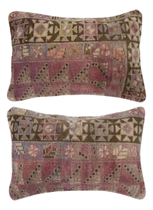16"x24" SET OF 2 - Vintage Cushion Covers. Pillowcases. Throw Pillow Covers