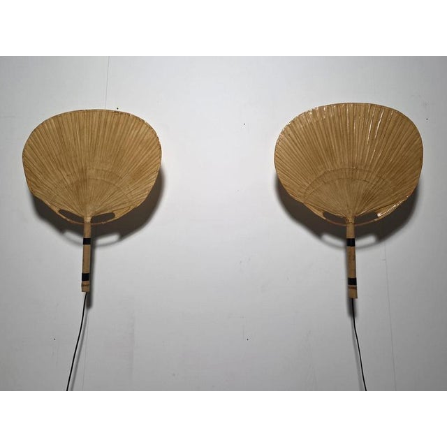 Uchiwa Wall Lights by Ingo Maurer for M Design, Germany, 1970s, Set of 2 For Sale - Image 3 of 10
