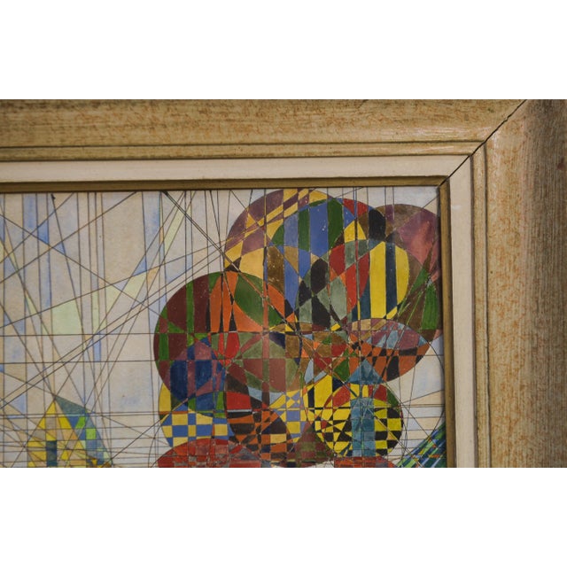 Yus, Cubist Style Composition, 1960s, Painting For Sale - Image 8 of 9