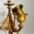 Pair of large antique 3-arm gilt bronze candelabra with black marble // Empire candle holders // black and gold // Napoleon III style For Sale - Image 12 of 15