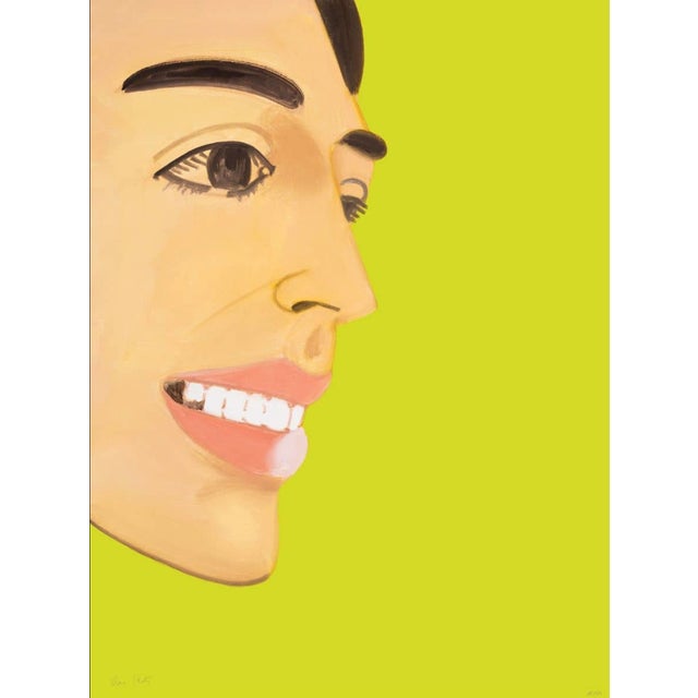 Alex katz, 2022 – vivien on green hand-signed and numbered, edition of 150 archival pigment print on innova etching cotton...
