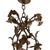 Copper Golden Floral Lamp in Brass and Porcelain, 1930s For Sale - Image 8 of 9