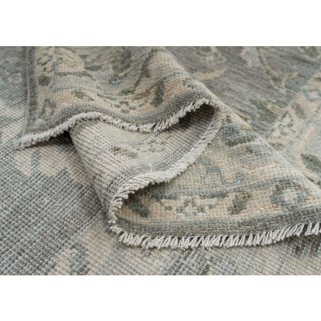 Brown Square Oushak Rug 5'10" x 6'2" For Sale - Image 8 of 8