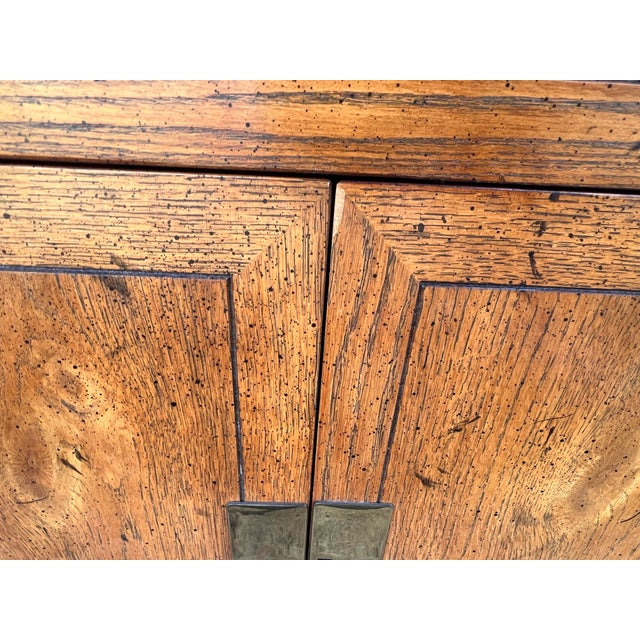 Brown Late 20th Century Henredon Bar Cabinet Server Cart Campaign Scene 1, Attributed For Sale - Image 8 of 9