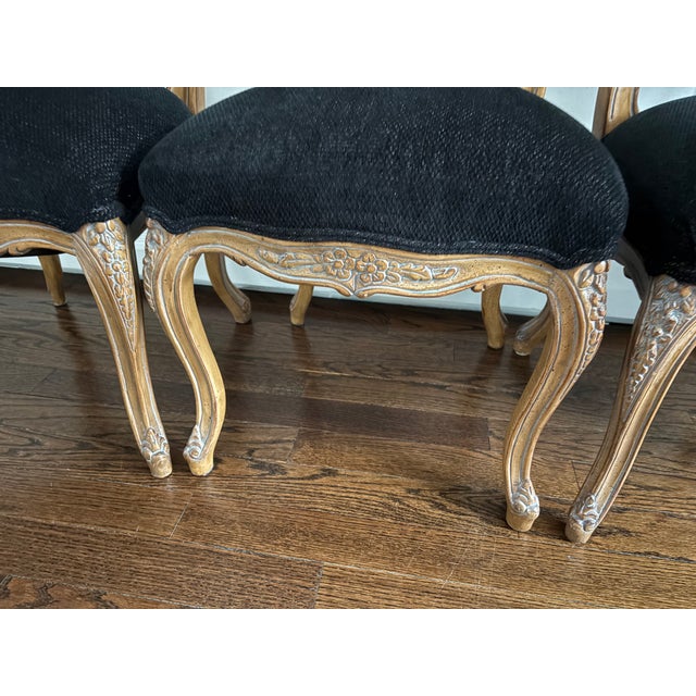 Textile Set of 6 Country French Style Dining Chairs For Sale - Image 7 of 16