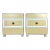 Restored 1940’s Commodes / Chests in Butter Yellow / Antique White For Sale