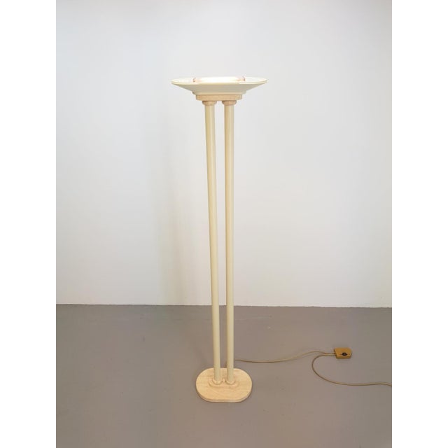 1980s French Travertine Floor Lamp from Maison Le Dauphin, 1980s For Sale - Image 5 of 10