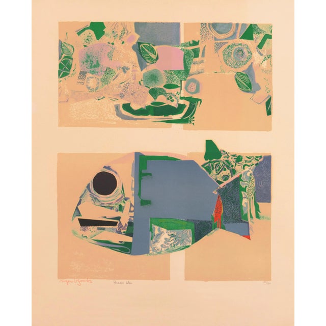 'Blue Fish' by Roger Bezombes, Musee National d'Art Moderne, Grand Prix De Rome, Salon d'Automne For Sale - Image 10 of 10