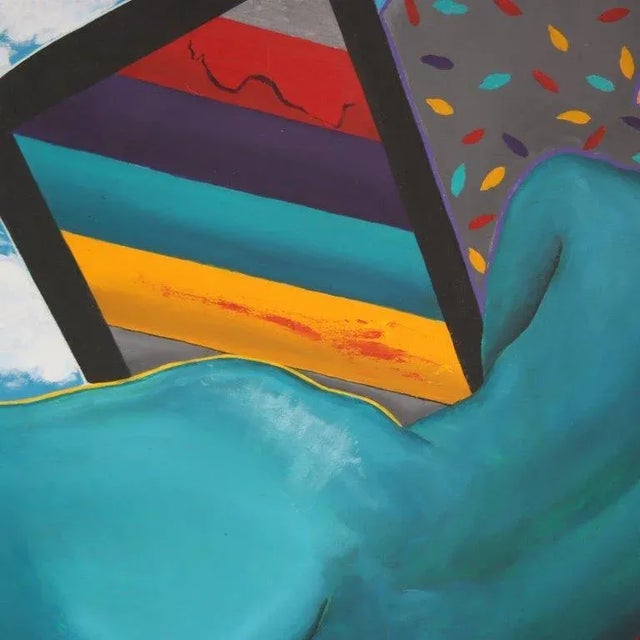 Cecile De Bruijn, Venus Painting, 1980s, Fabric & Paint For Sale - Image 5 of 10