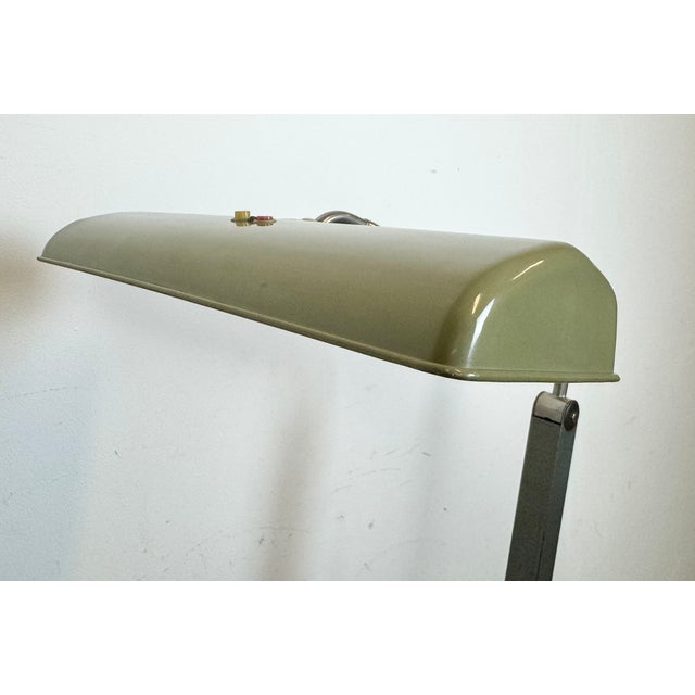 Mid-Century Modern Industrial German Adjustable Flourescent Table Lamp, 1960s For Sale - Image 3 of 18