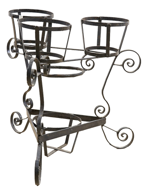 Vintage Wrought Iron Vase Holder