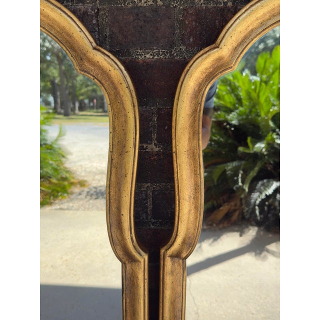 Gold Stunning Vintage Drexel Gilt Wood Wall Mirrors – Elegant Home Decor for Timeless Style - Newly Painted and Hand Gilt - A Pair For Sale - Image 8 of 11