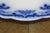 Antique w.h. Grindley Flow Blue Oval Porcelain Platter Tray Centerpiece England For Sale - Image 9 of 12