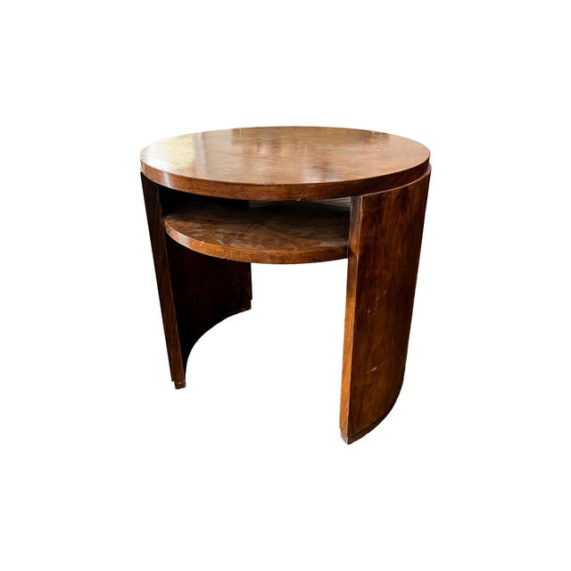 Early Art Deco Burlwood Table For Sale - Image 4 of 4