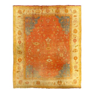 Late 19th Century Pasargad DC Original Turkish Angora Oushak Rug For Sale