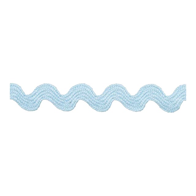 Schumacher Ric Rac Tape Small Tape in Pale Blue For Sale