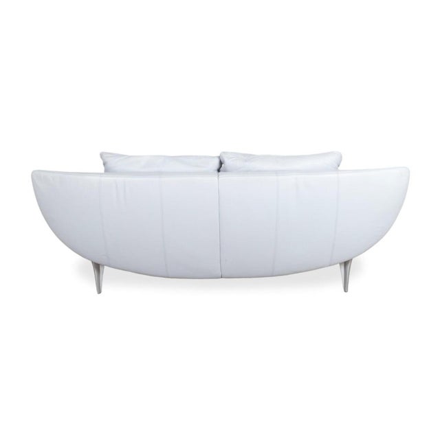 Leather 1600 Two-Seater Sofa with Manual Function from Rolf Benz For Sale - Image 11 of 13