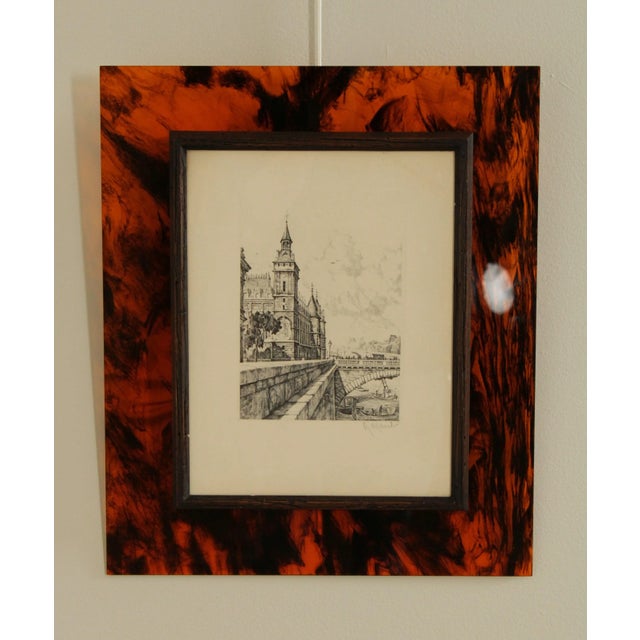 French French Paris Street Scene Pair of Etchings For Sale - Image 3 of 13