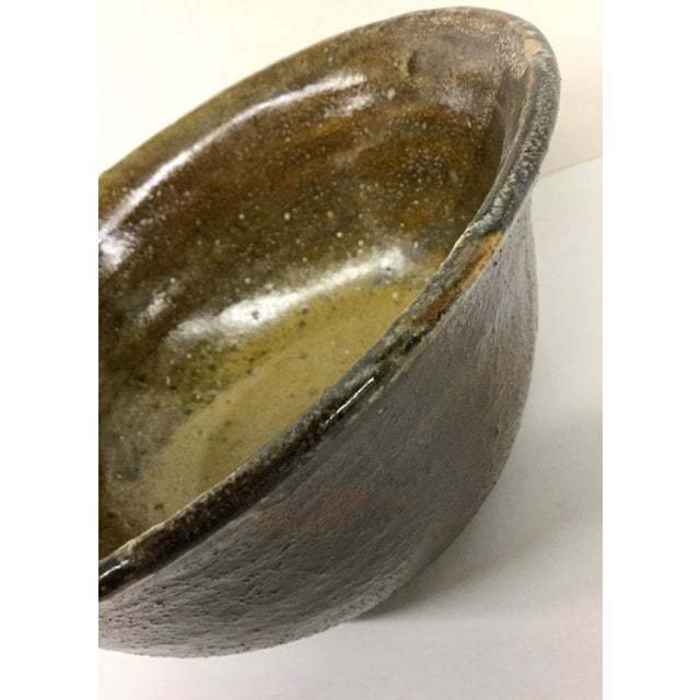 Farmhouse Heavy Artisan Stoneware Bowl For Sale - Image 3 of 8