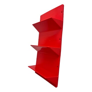 Red Kämpe Wall Shelf by Niels Gammelgaard for Ikea For Sale