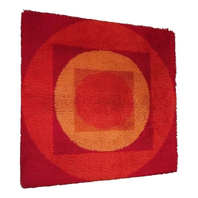 Tapestry attributed to Verner Panton for Vorwerk Rug, 1970s For Sale